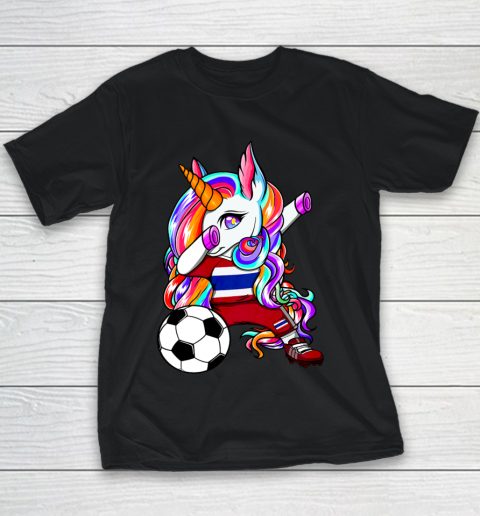 Dabbing Unicorn Thailand Soccer Fans Jersey Thai Football Youth T-Shirt