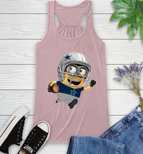 NFL Dallas Cowboys Minions Disney Football Sports Racerback Tank 11