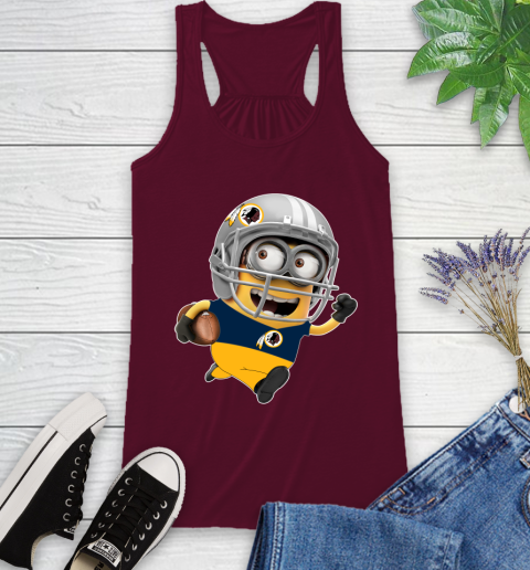 NFL Washington Redskins Minions Disney Football Sports Racerback Tank 3