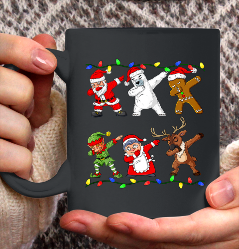 Christmas Dabbing Santa Elf And Friends Boys Kids Dab Xmas Ceramic Mug 11oz
