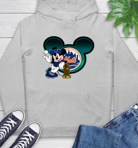 MLB New York Mets The Commissioner's Trophy Mickey Mouse Disney Hoodie 6