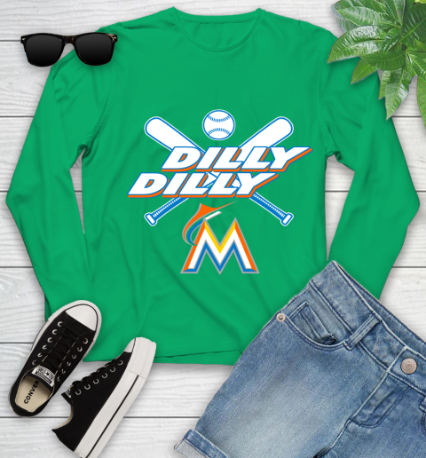 MLB Miami Marlins Dilly Dilly Baseball Sports Youth Long Sleeve 6