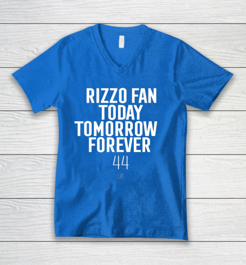 Anthony Rizzo Tshirt Fan Today Tomorrow Forever Gameday V-Neck T-Shirt 5