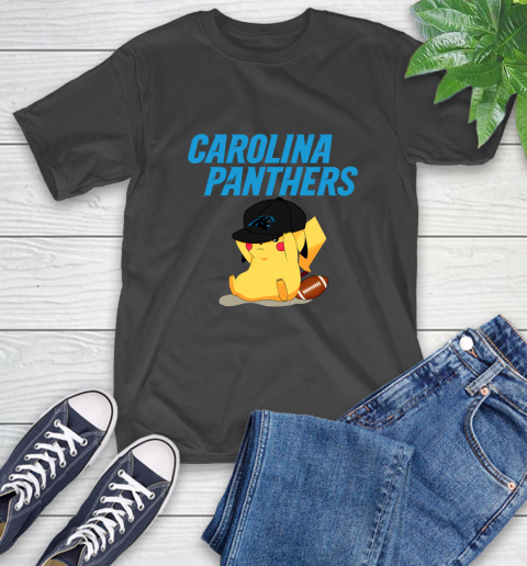 NFL Pikachu Football Sports Carolina Panthers T-Shirt 2