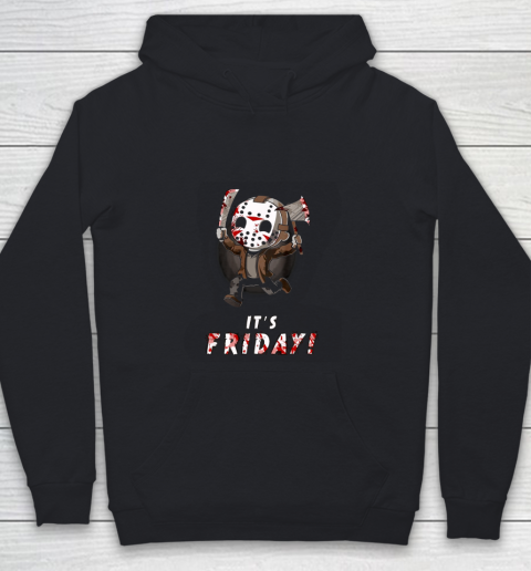 It's Friday 13th Funny Halloween Horror Youth Hoodie
