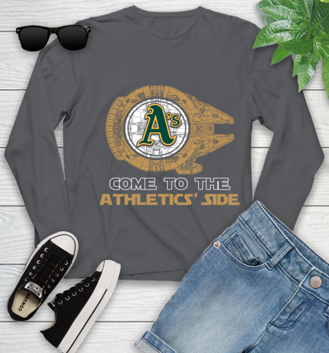 MLB Come To The Oakland Athletics Side Star Wars Baseball Sports Youth Long Sleeve 9