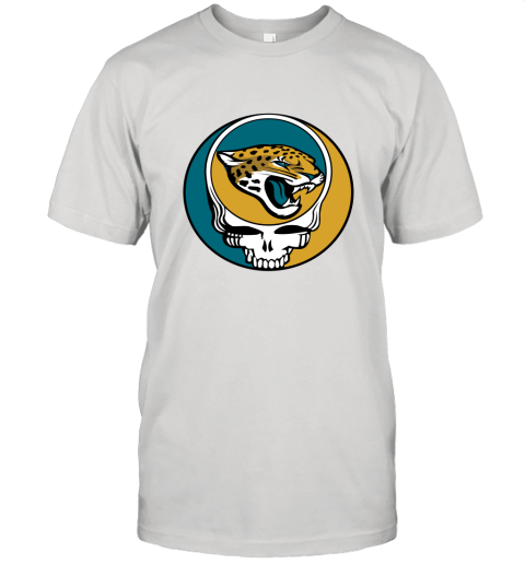 NFL Team Jacksonville Jaguars x Grateful Dead Logo Band Unisex Jersey Tee