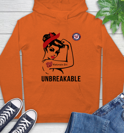 WASHINGTON NATIONALS MLB Toronto Blue Jays Girl Unbreakable Baseball Sports Hoodie 3