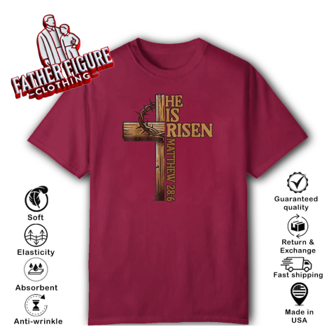 He Is Risen Matthew 28:6 Easter Celebration Christian Shirt He Is Risen Matthew 28:6 Easter Celebration Christian Shirt