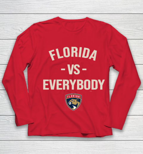 Florida Panthers Vs Everybody Youth Long Sleeve 8
