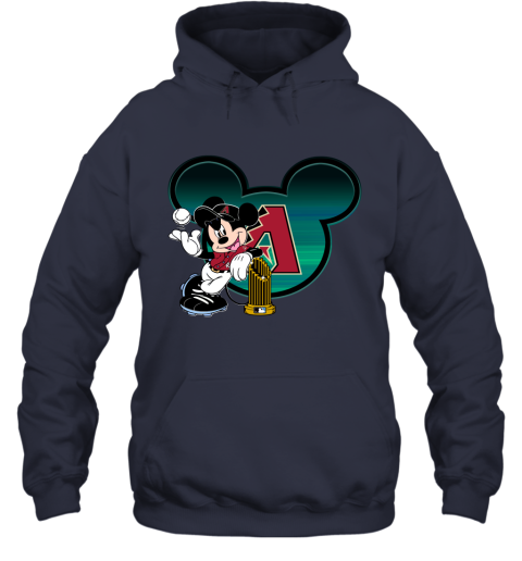 MLB Arizona Diamondbacks The Commissioner's Trophy Mickey Mouse Disney Baseball T Shirt BA6DoOzEzyA hoodie 23 95 151514 front navy