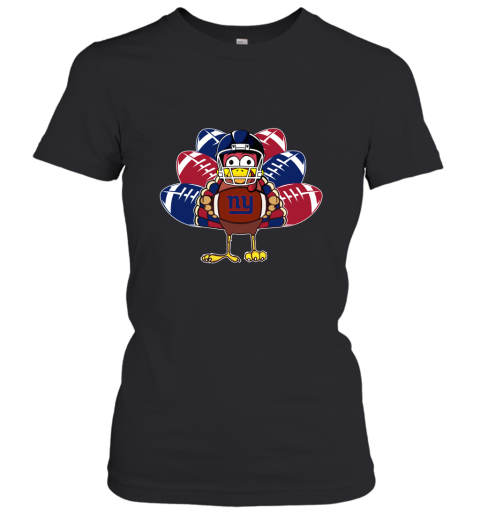 New York Giants Turkey Football Thanksgiving Women's T-Shirt