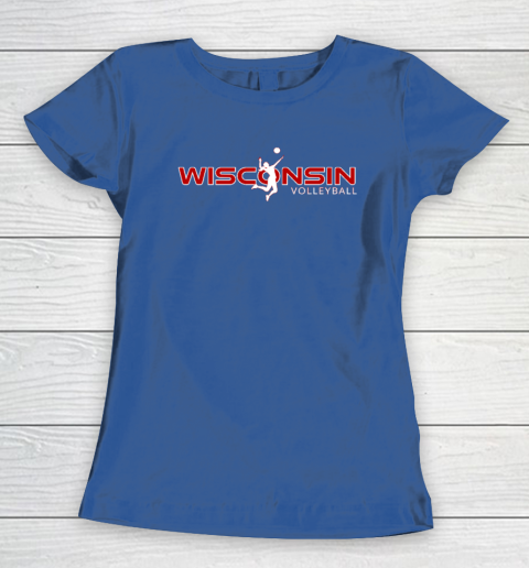 Wisconsin Volleyball Shirt WI Court Game The Badger State Souvenir Women's T-Shirt 6