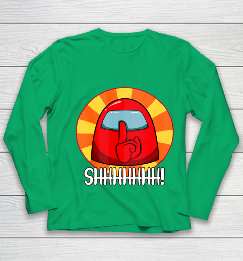 Among Us Game Shirt Cool Among Us shirt Crewmate or Impostor SHHHHHH Youth Long Sleeve 4