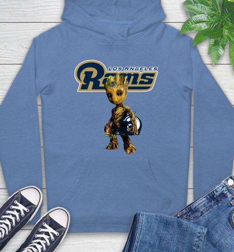 Los Angeles Rams NFL Football Groot Marvel Guardians Of The Galaxy Hoodie 11