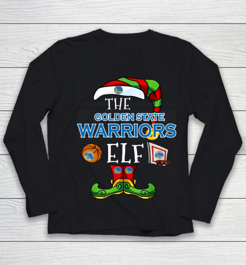 Golden State Warriors Christmas ELF Funny NBA Youth Long Sleeve