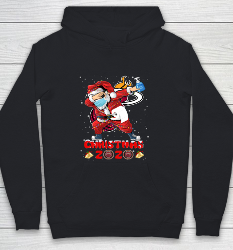 Miami Heat Funny Santa Claus Dabbing Christmas 2020 NBA Youth Hoodie