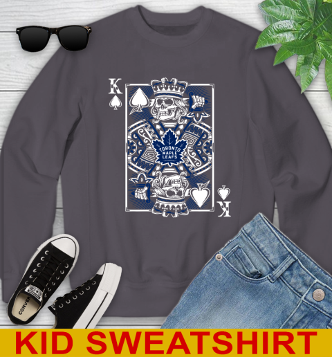 Toronto Maple Leafs NHL Hockey The King Of Spades Death Cards Shirt Youth Sweatshirt 5