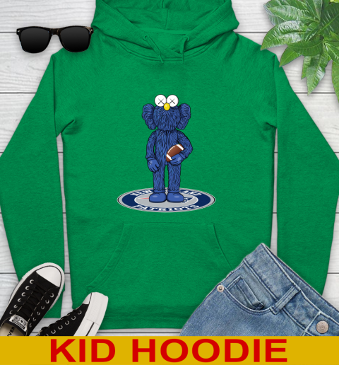 NFL Football New England Patriots Kaws Bff Blue Figure Shirt Youth Hoodie 8