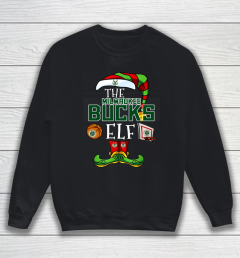 Milwaukee Bucks Christmas ELF Funny NBA Sweatshirt