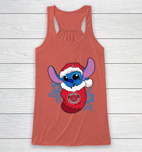 Arizona Diamondbacks Christmas Stitch In The Sock Funny Disney MLB Racerback Tank 4