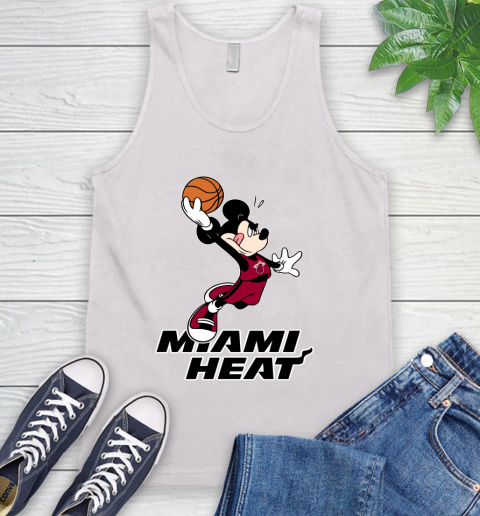 NBA Basketball Miami Heat Cheerful Mickey Mouse Shirt Tank Top 2