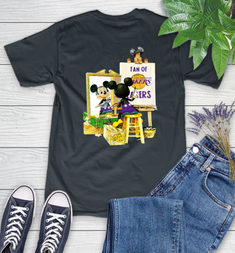 NBA Basketball Los Angeles Lakers Mickey Drawing Shirt 88 NBA Basketball Los Angeles Lakers Mickey Drawing Shirt - Image 88