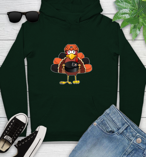 Philadelphia Flyers Turkey Thanksgiving Day Youth Hoodie 13