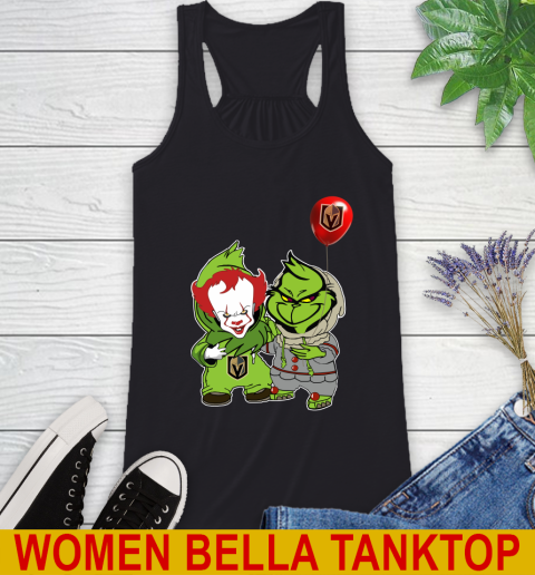 Vegas Golden Knights Baby Pennywise Grinch Christmas NHL Hockey Racerback Tank 2