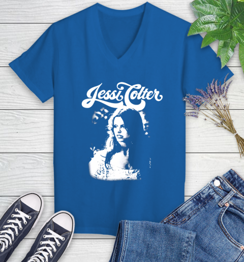 Jessi Colter Women's V-Neck T-Shirt 10