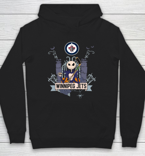 NHL Winnipeg Jets Hockey Jack Skellington Halloween Hoodie