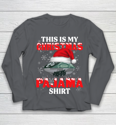 New York Jets This Is My Christmas Pajama Shirt NFL Youth Long Sleeve 6
