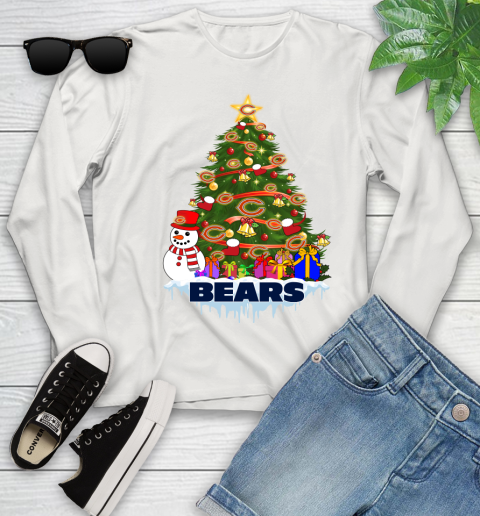 Chicago Bears Merry Christmas NFL Football Sports Youth Long Sleeve 12