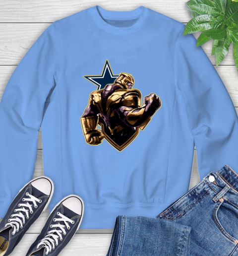 NFL Thanos Avengers Endgame Football Sports Dallas Cowboys Sweatshirt 11