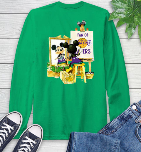 NBA Basketball Los Angeles Lakers Mickey Drawing Shirt 63 NBA Basketball Los Angeles Lakers Mickey Drawing Shirt - Image 63