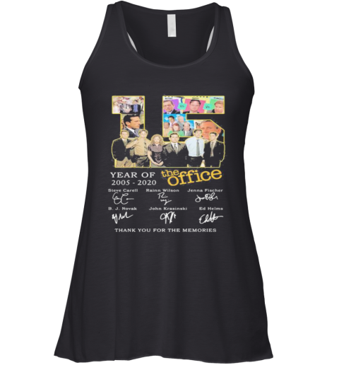 15 Year Of 2005 2020 The Office Thank For The Memories Signatures Racerback Tank