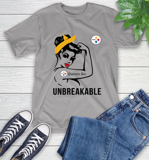 NFL Pittsburgh Steelers Girl Unbreakable Football Sports T-Shirt 4