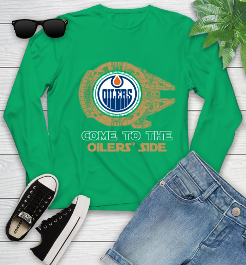 NHL Come To The Edmonton Oilers Wars Hockey Sports Youth Long Sleeve 7