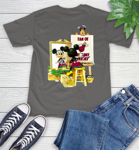 NBA Basketball Miami Heat Mickey Drawing Shirt 11