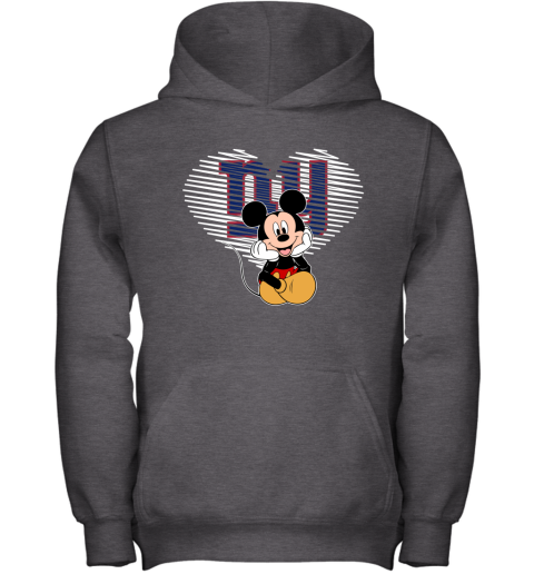 NFL New York Giants The Heart Mickey Mouse Disney Football T Shirt PmLvJ6Pn9On youth hoodie 43 95 151514 front dark heather