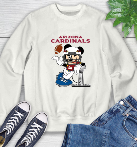 NFL Arizona Cardinals Mickey Mouse Disney Super Bowl Football T Shirt Sweatshirt