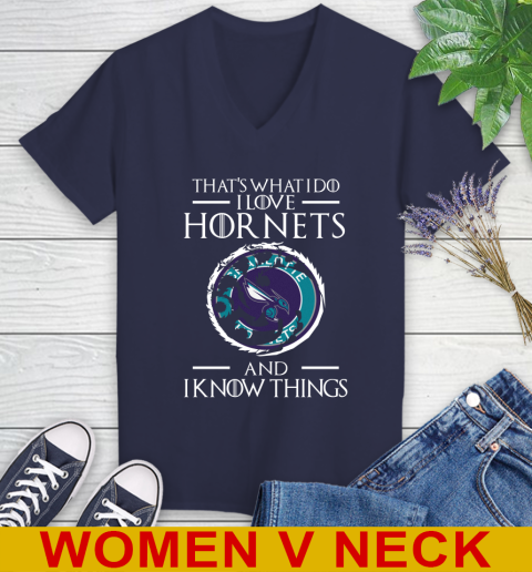 Charlotte Hornets NBA Basketball That's What I Do I Love My Team And I Know Things Game Of Thrones 84