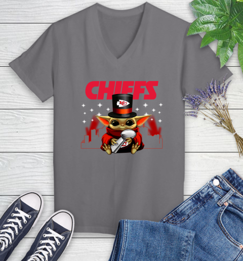 Super Bowl Baby Yoda Loves The Kansas City Chiefs Star Wars NFL Shirts 80