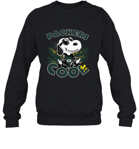 Green Bay Packers Snoopy Joe Cool We're Awesome Sweatshirt