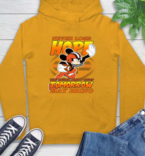 Cleveland Browns NFL Football Mickey Disney Never Lose Hope Hoodie 2