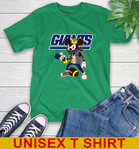 New York Giants NFL Football Mickey Peace Sign Sports T-Shirt 7