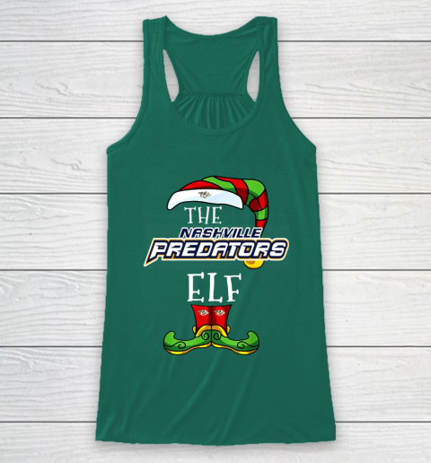 Nashville Predators Christmas ELF Funny NHL Racerback Tank 5