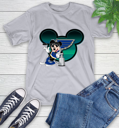 NHL St.Louis Blues Stanley Cup Mickey Mouse Disney Hockey T Shirt T-Shirt 6