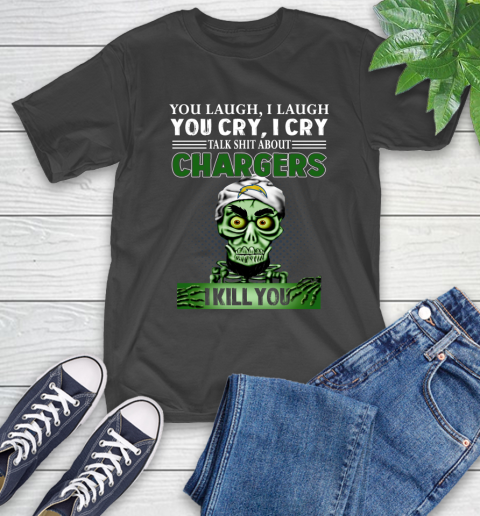 NFL Talk Shit About Los Angeles Chargers I Kill You Achmed The Dead Terrorist Jeffrey Dunham Football T-Shirt