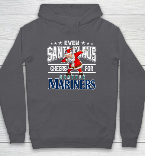EveSeattle Mariners Even Santa Claus Cheers For Christmas MLB Hoodie 4